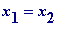 x[1] = x[2]